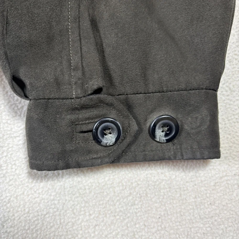 Cutter & Buck SOFT‎ Faux Suede Bomber Jacket Olive Sz XXL Golf Preppy Classic